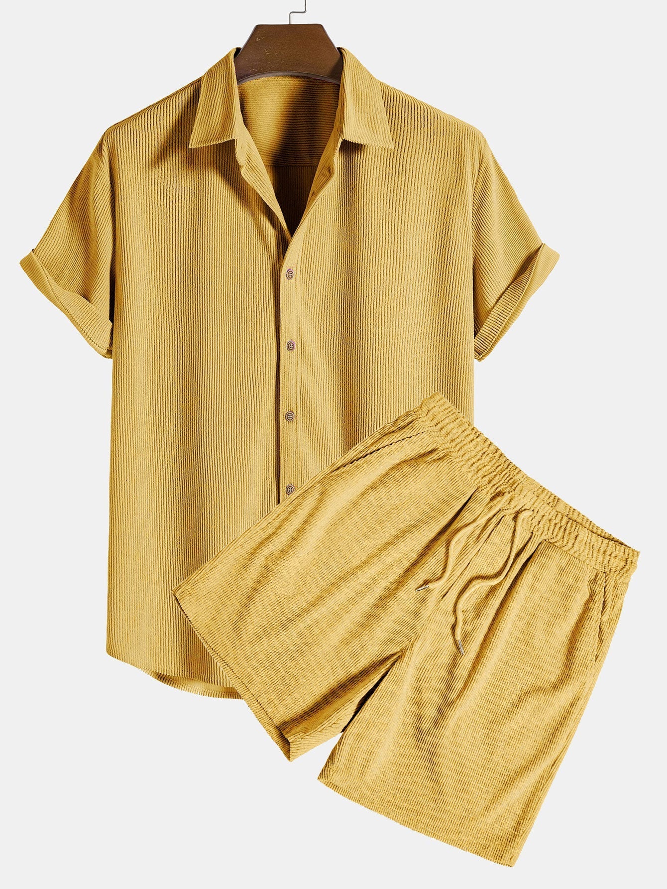 LEÓN | Conjunto Camisa Texturizada y Shorts