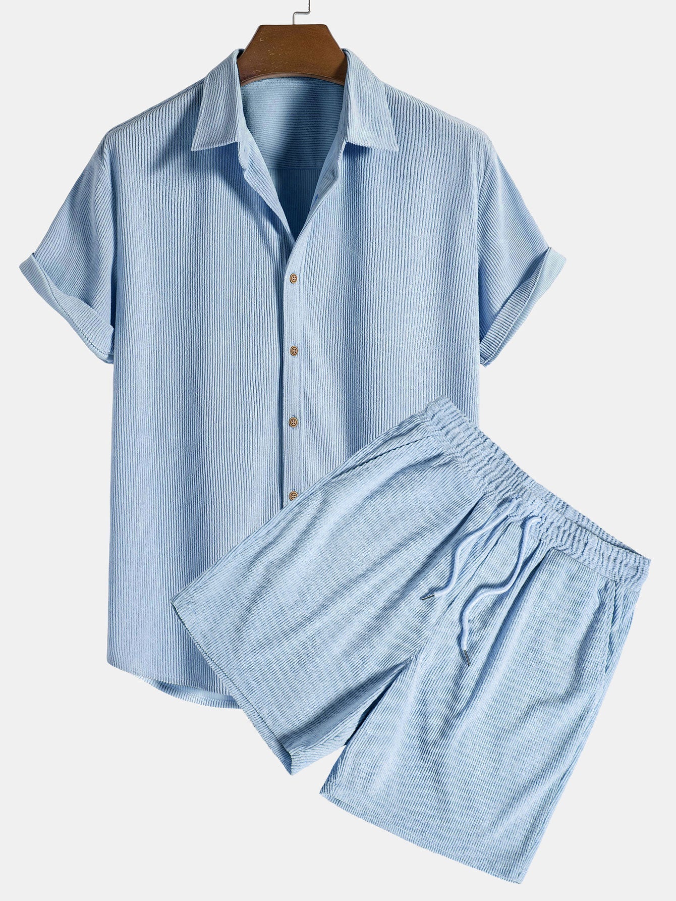 LEÓN | Conjunto Camisa Texturizada y Shorts