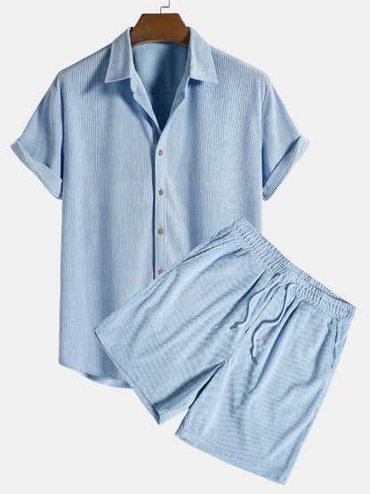 LEÓN | Conjunto Camisa Texturizada y Shorts