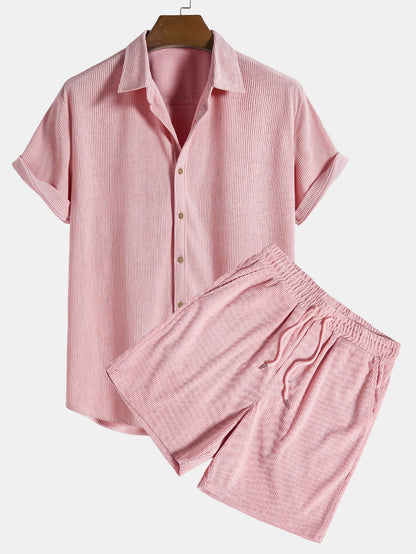 LEÓN | Conjunto Camisa Texturizada y Shorts