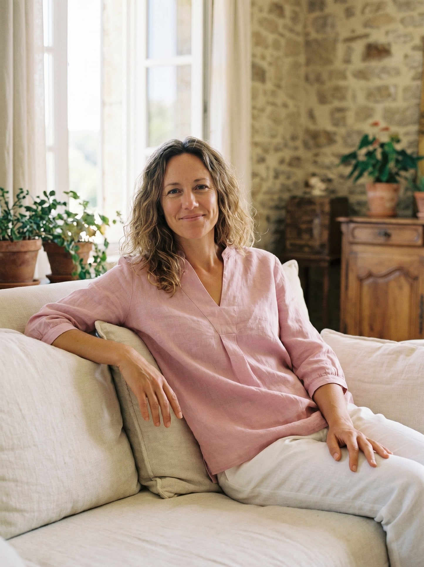 100% Linen Dress Shirt JOANNA