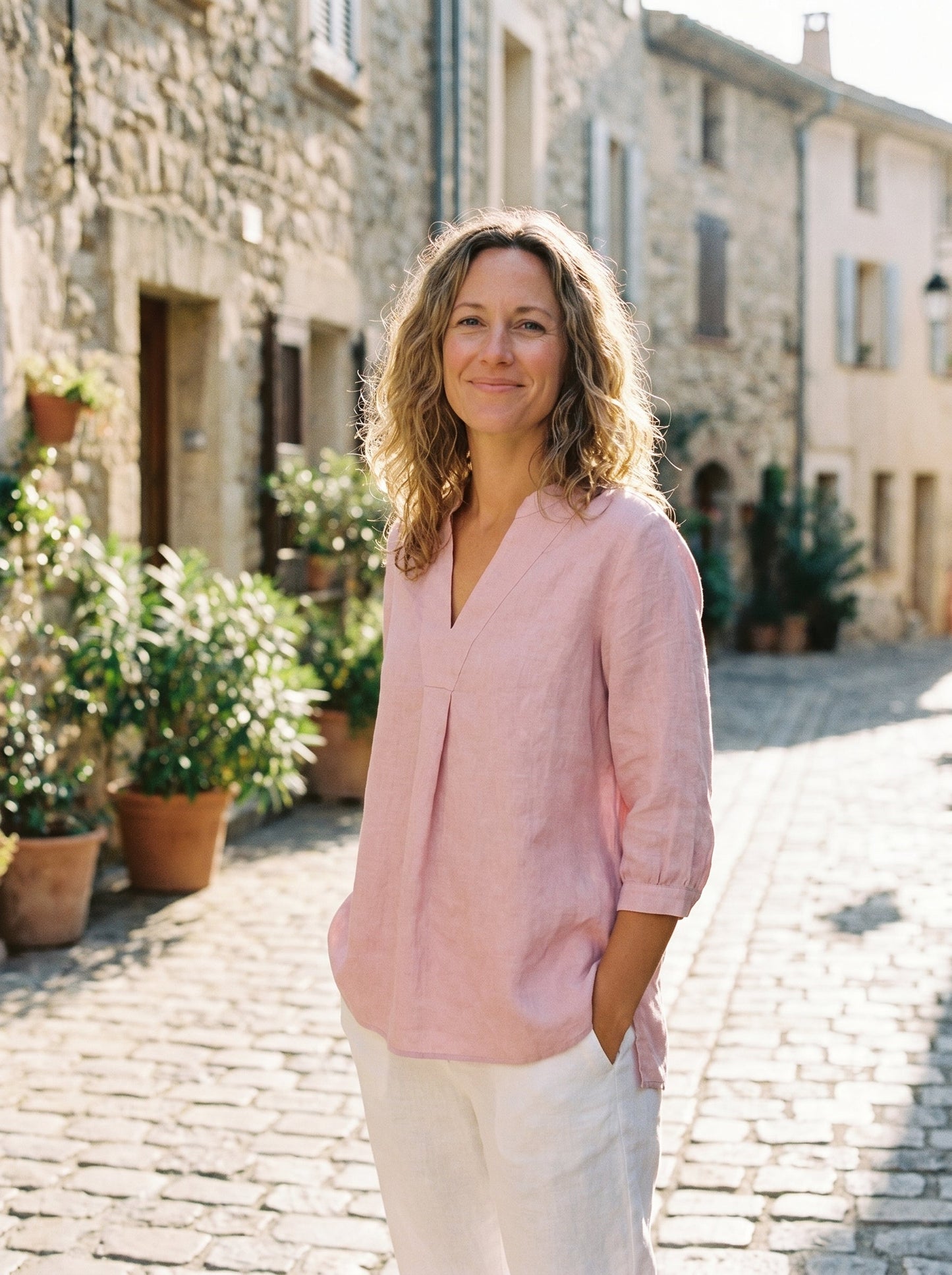 100% Linen Dress Shirt JOANNA
