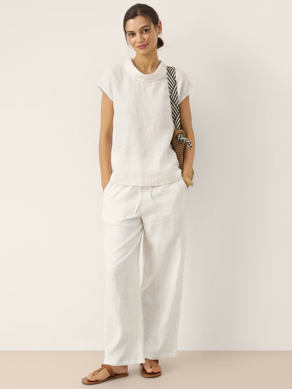 IVONNE | Blusa de lino con cuello camisero