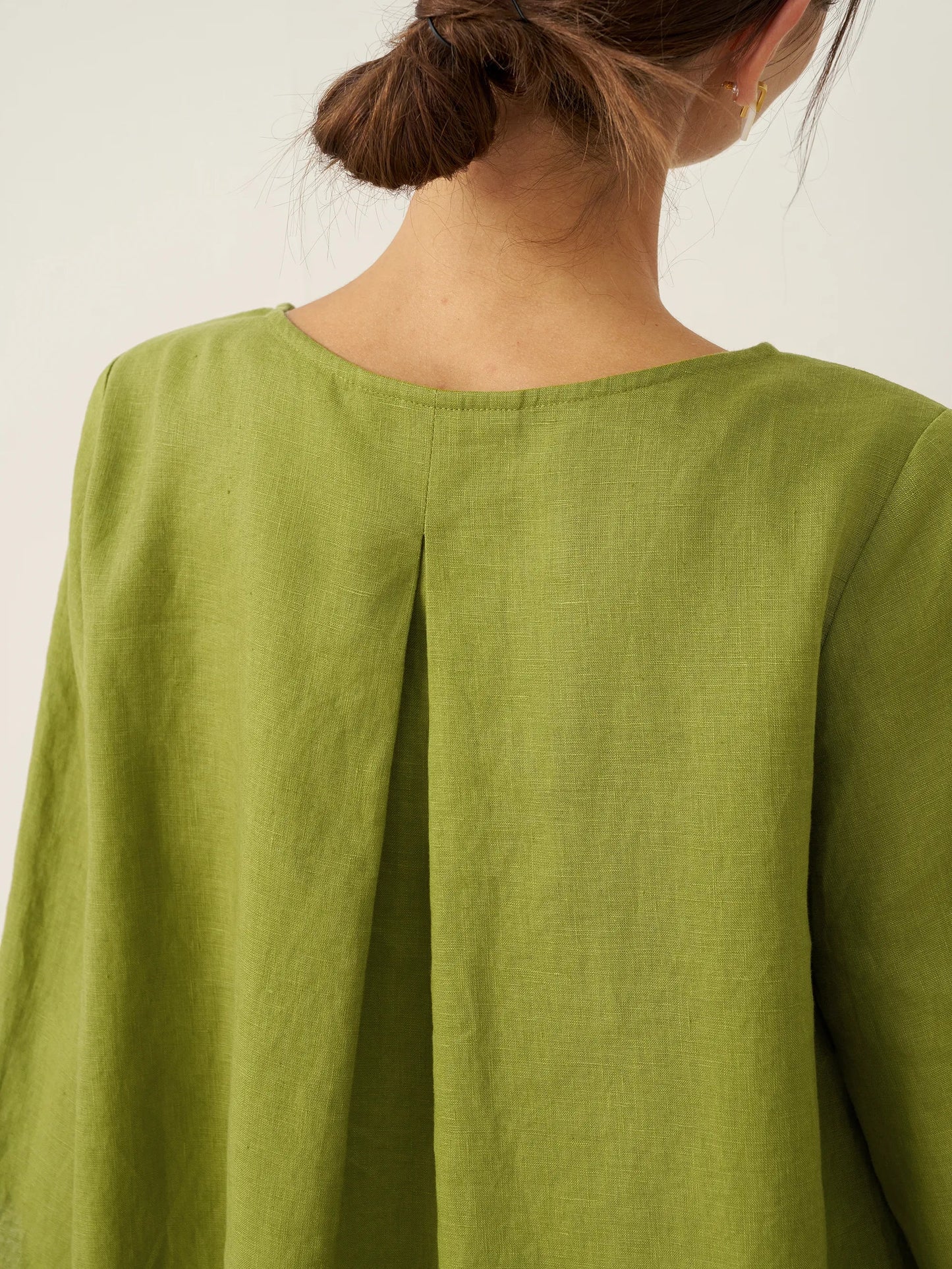BRIANNA | Blusa asimétrica de lino 100%
