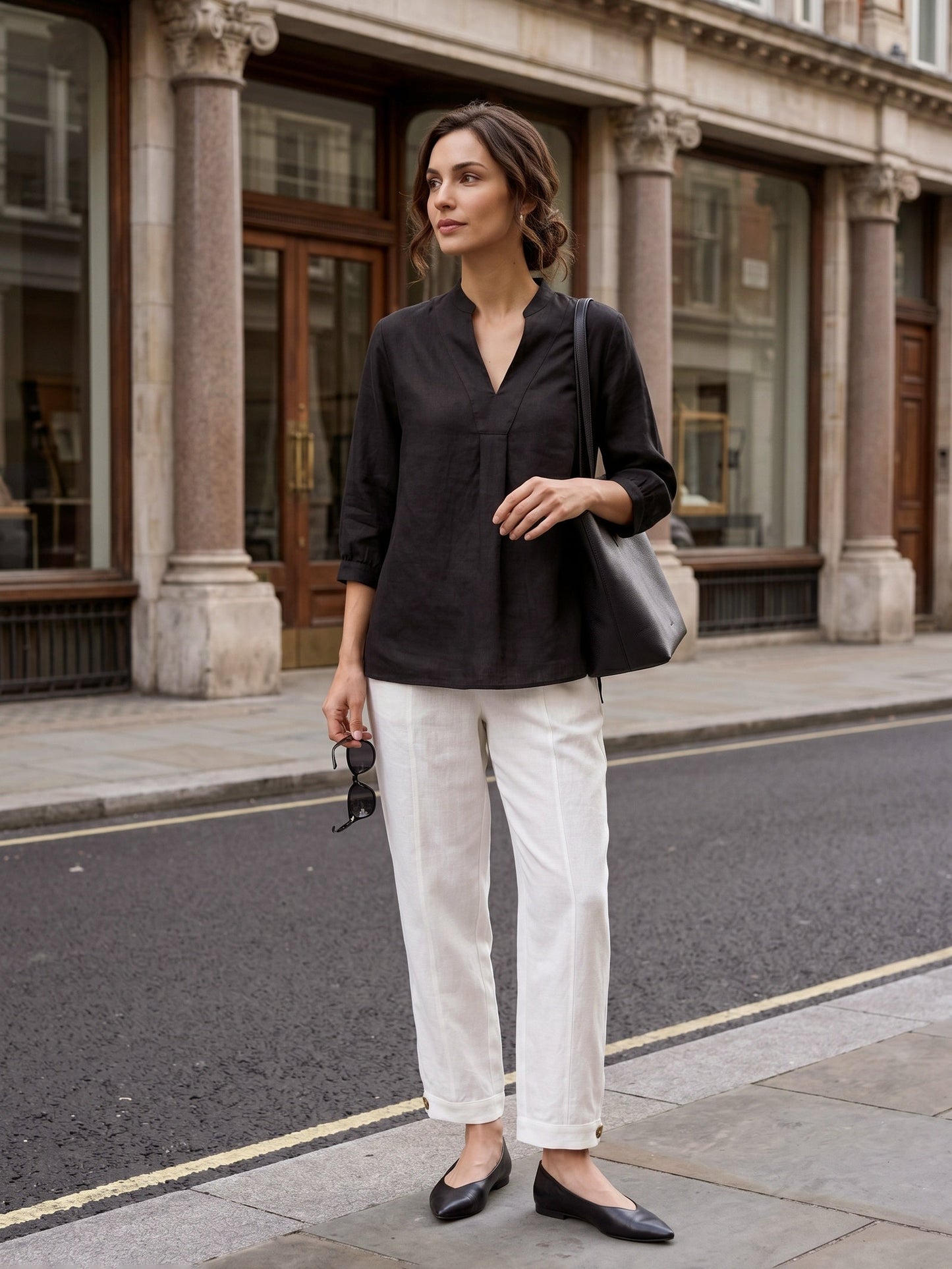 100% Linen Dress Shirt JOANNA