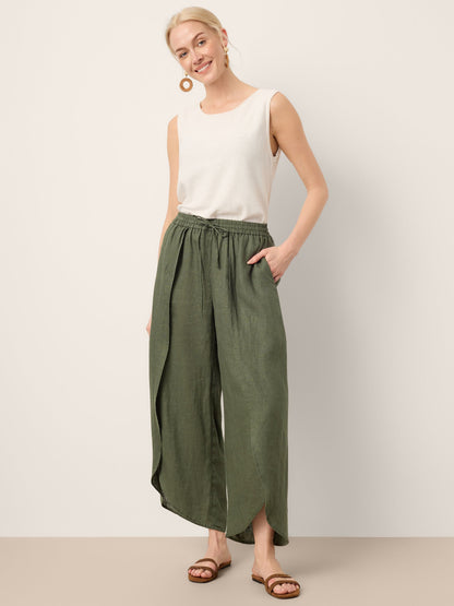 PEREGRINE | Pantalón de lino de pierna ancha 100% Lino