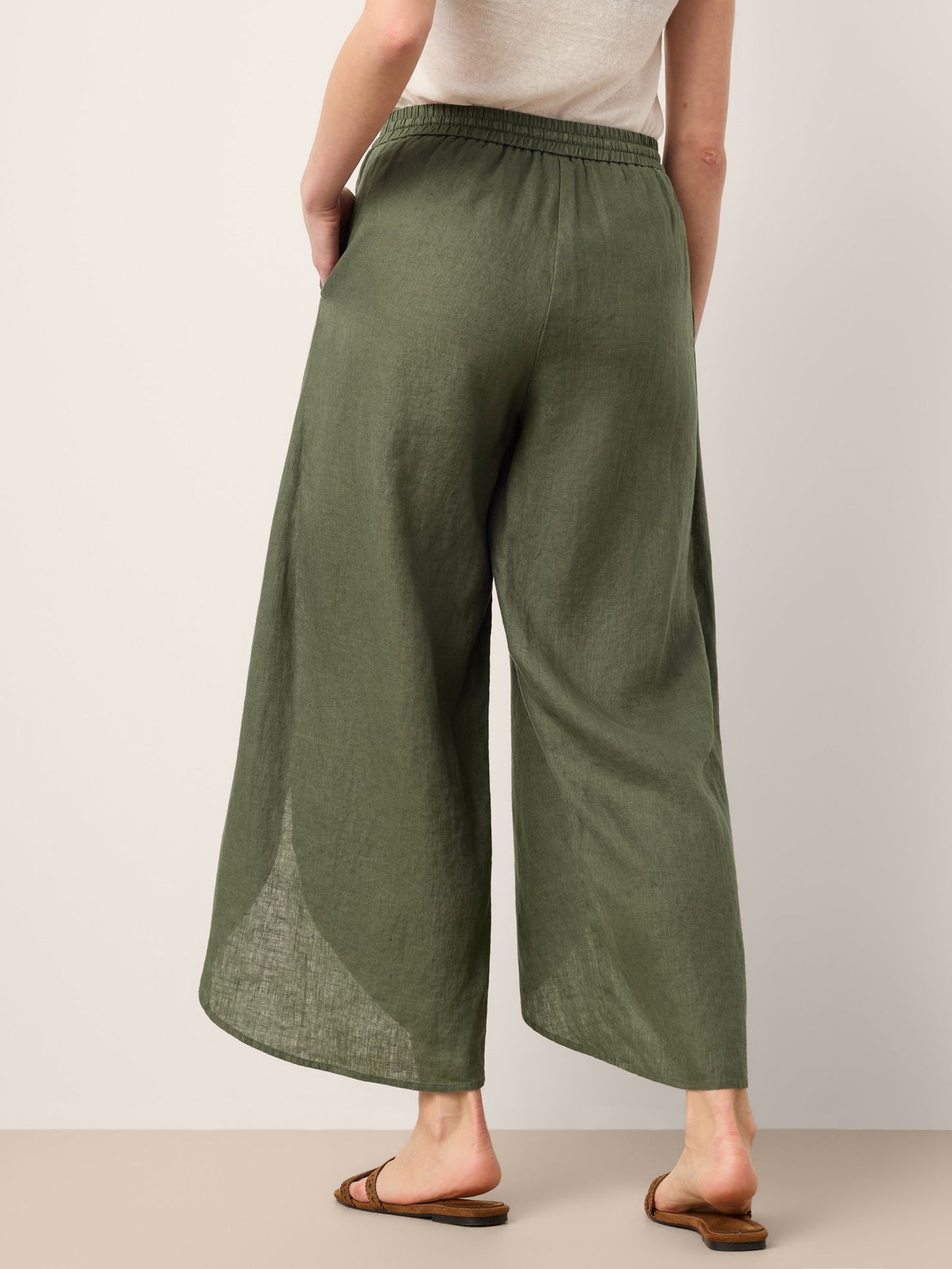 PEREGRINE | Pantalón de lino de pierna ancha 100% Lino
