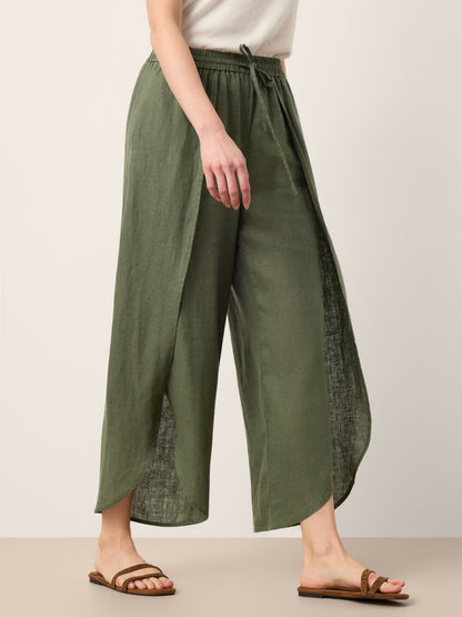 PEREGRINE | Pantalón de lino de pierna ancha 100% Lino