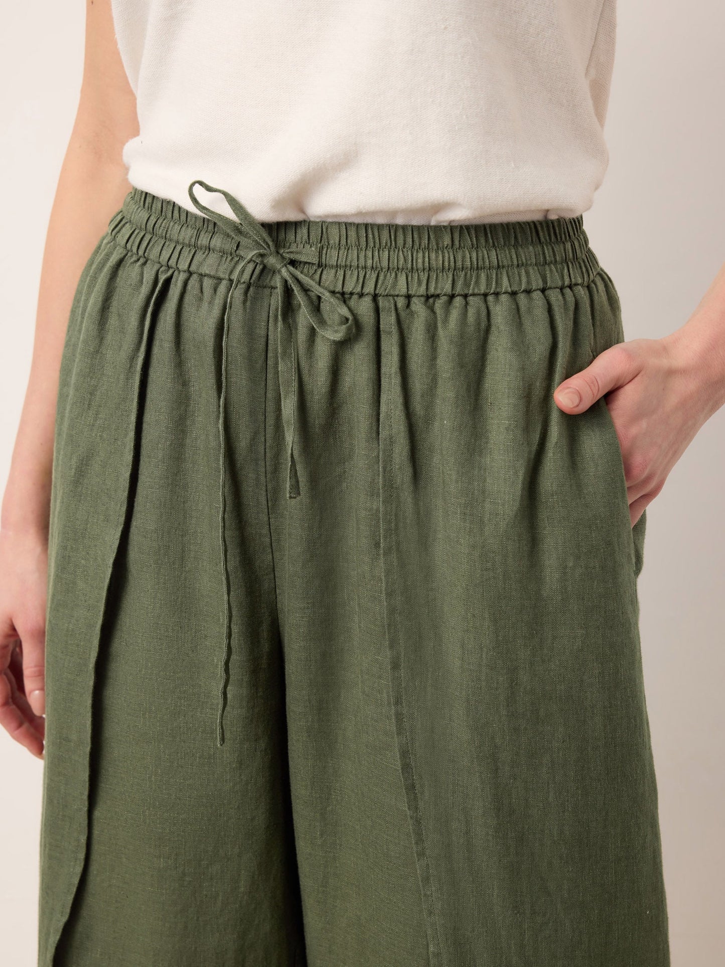PEREGRINE | Pantalón de lino de pierna ancha 100% Lino