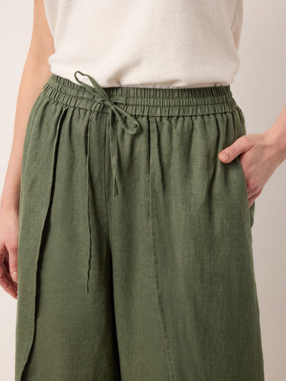 PEREGRINE | Pantalón de lino de pierna ancha 100% Lino