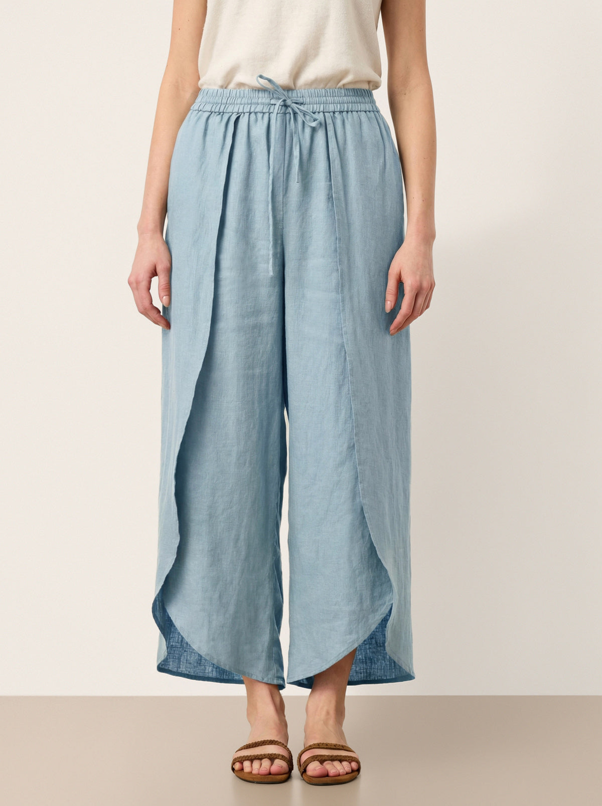 PEREGRINE | Pantalón de lino de pierna ancha 100% Lino