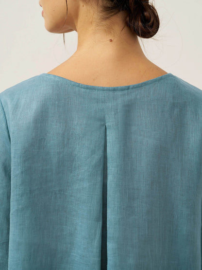 BRIANNA | Blusa asimétrica de lino 100%