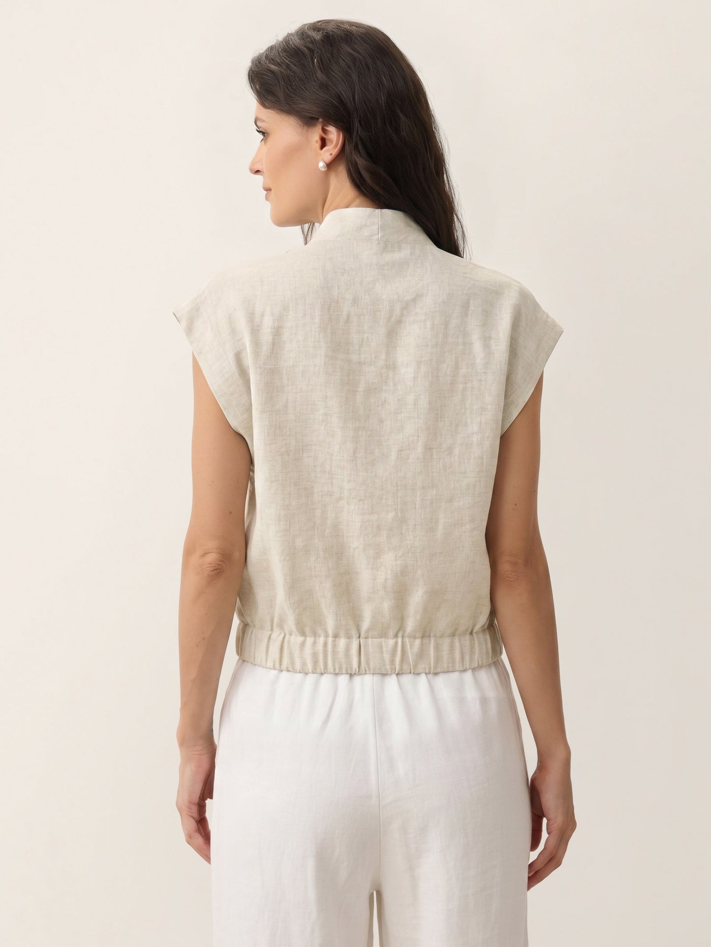 VALERIA | Blusa cruzada de lino
