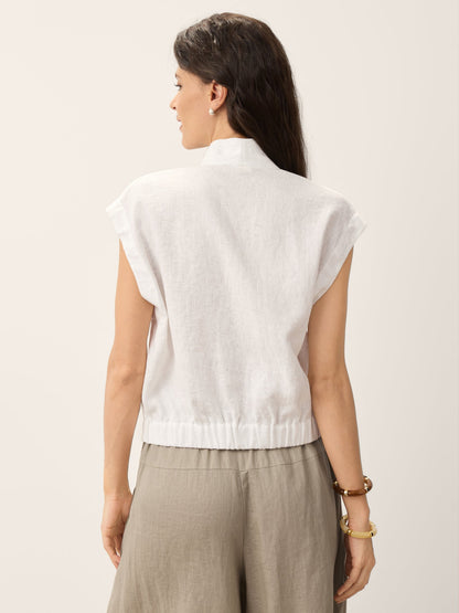 VALERIA | Blusa cruzada de lino