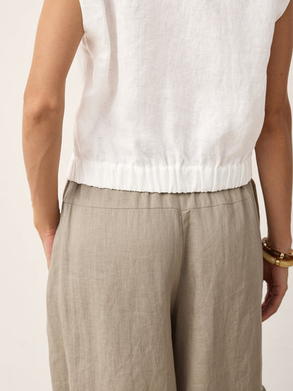 VALERIA | Blusa cruzada de lino