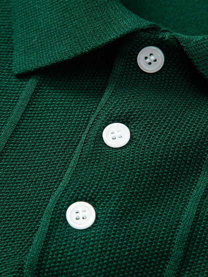 ENZO | Conjunto Polo Jacquard y Pantalón Recto