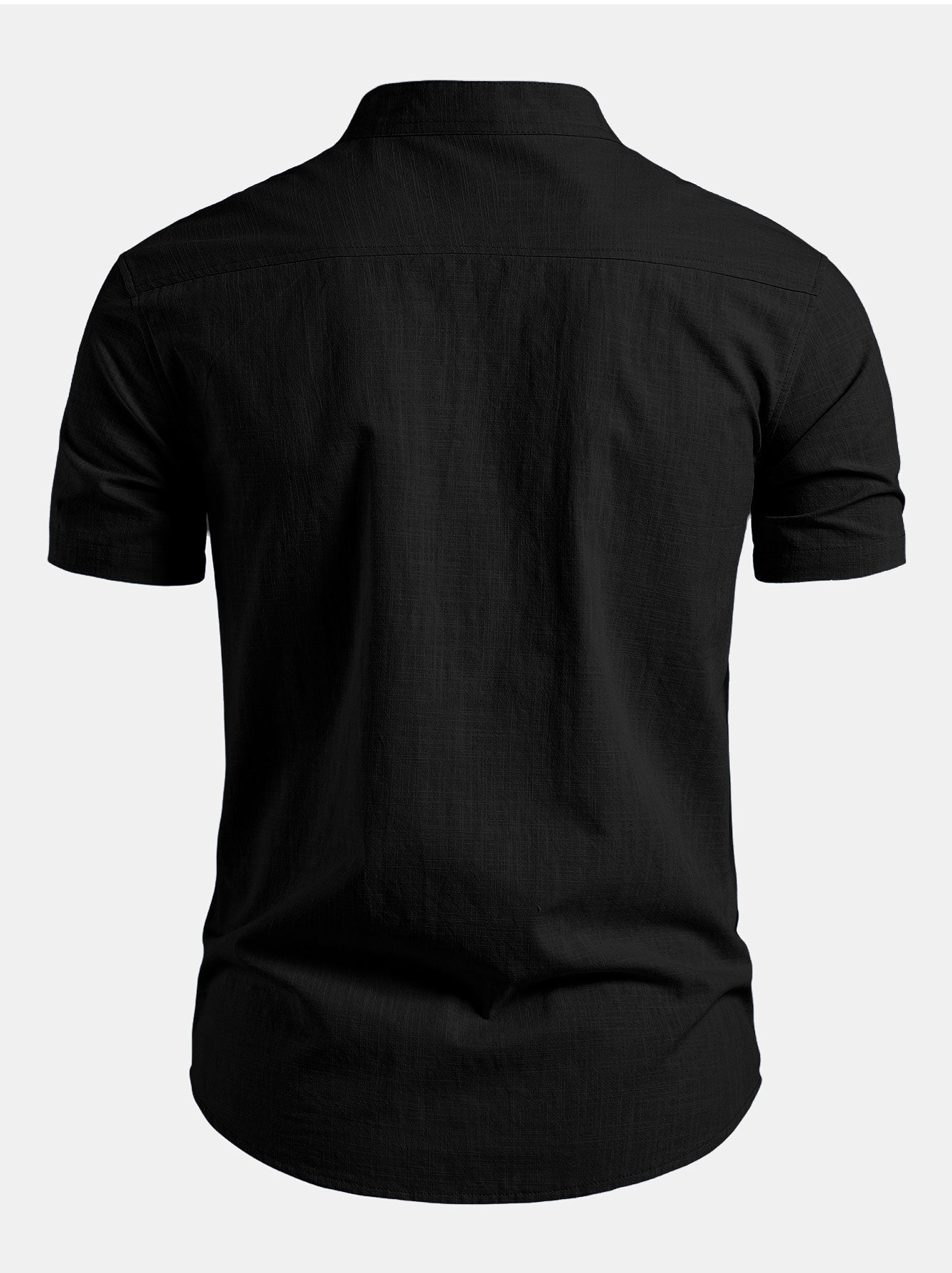 SEBÁSTIAN | Conjunto Camisa Cuello Mao y Pantalón Texturizado