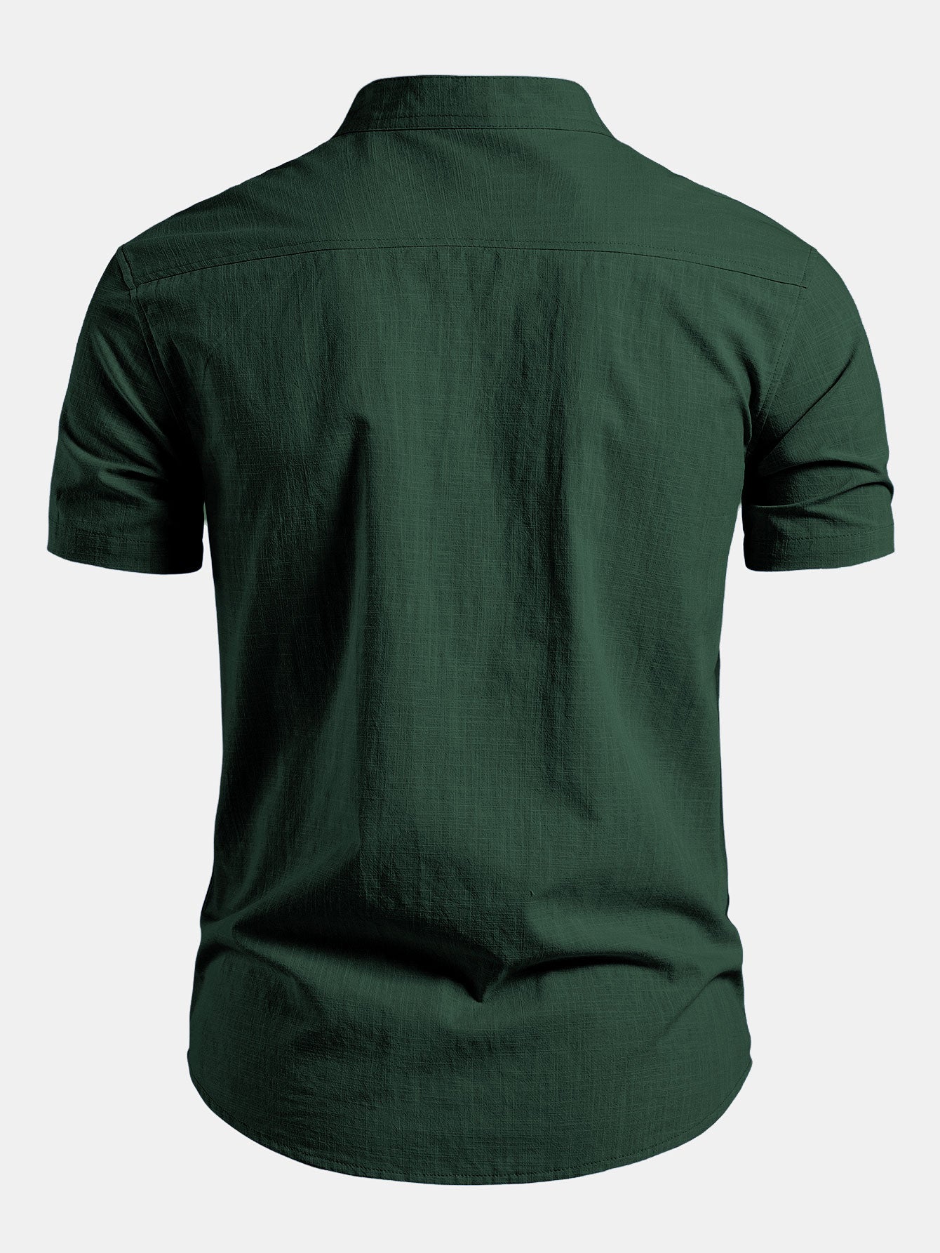 IVÁN | Conjunto Camisa Cuello Mao y Pantalón Texturizado