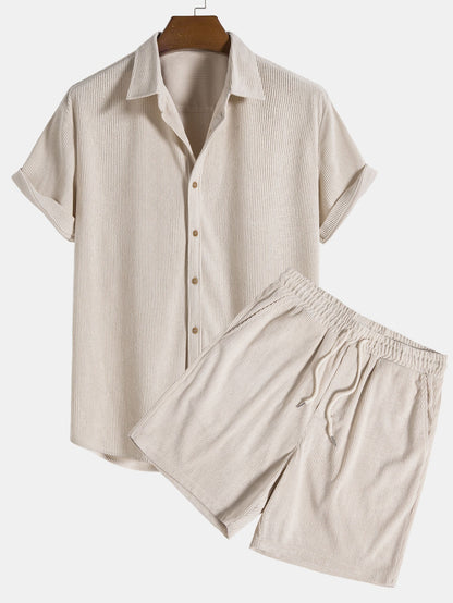 LEÓN | Conjunto Camisa Texturizada y Shorts