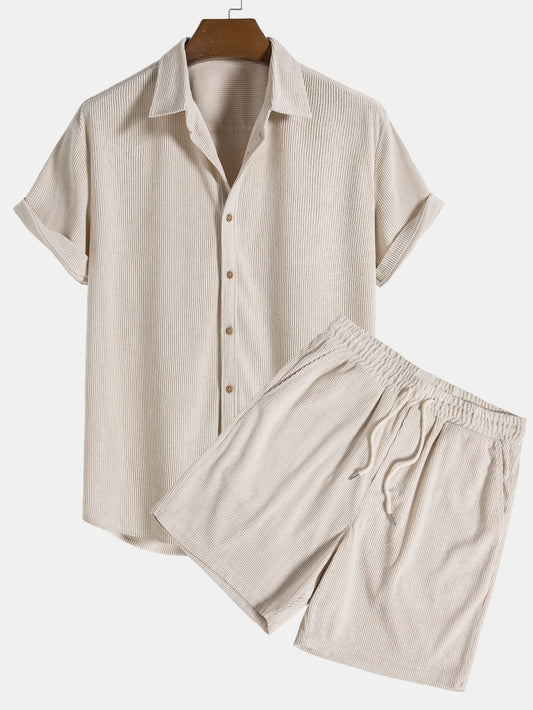 LEÓN | Conjunto Camisa Texturizada y Shorts