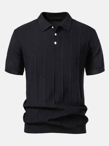ENZO | Conjunto Polo Jacquard y Pantalón Recto