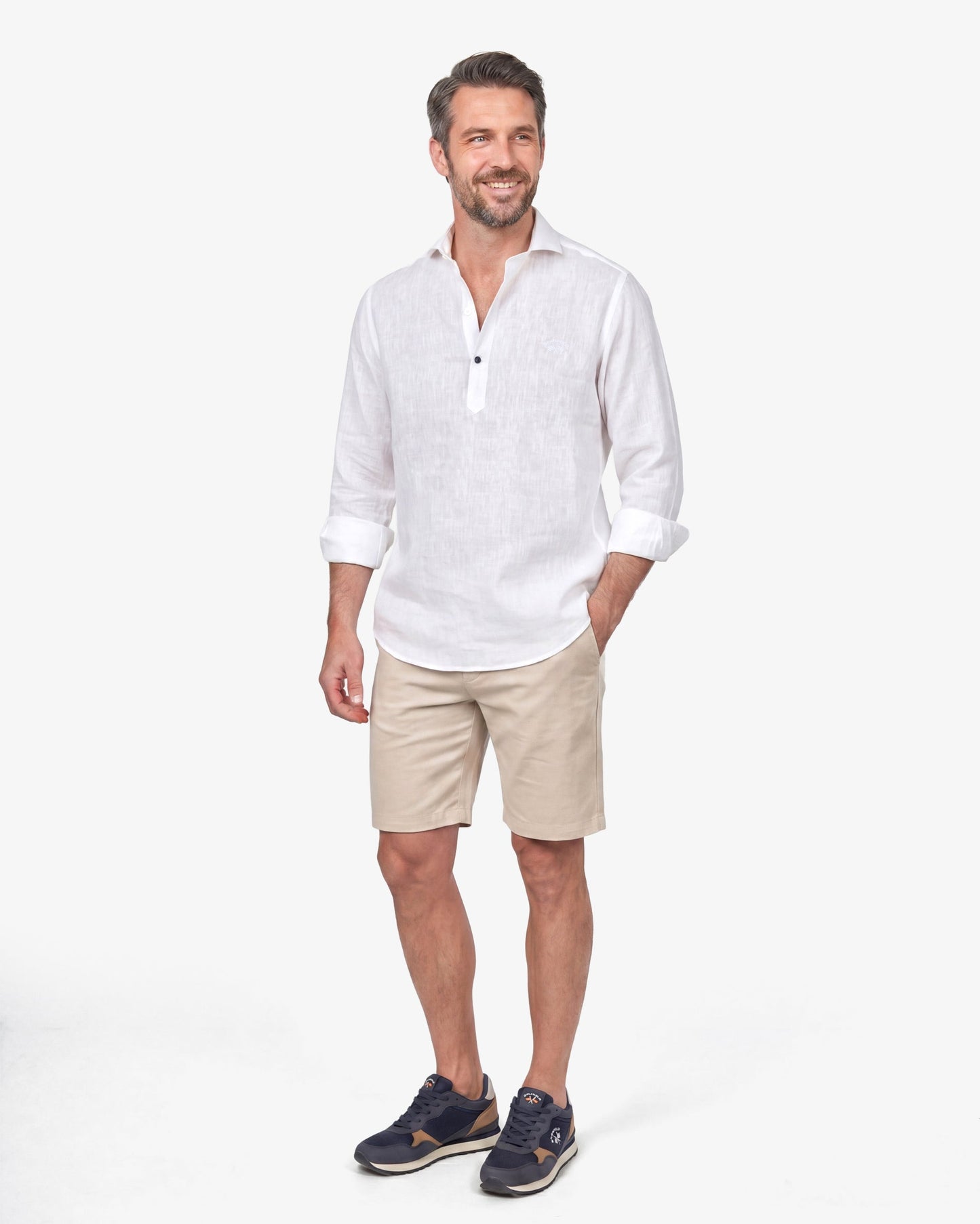 MARIO | Camisa Polera Lino