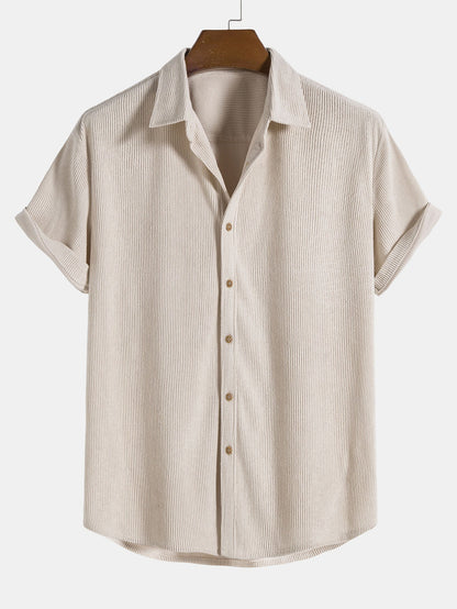 MARCEL | Camisa de Pana de Manga Corta