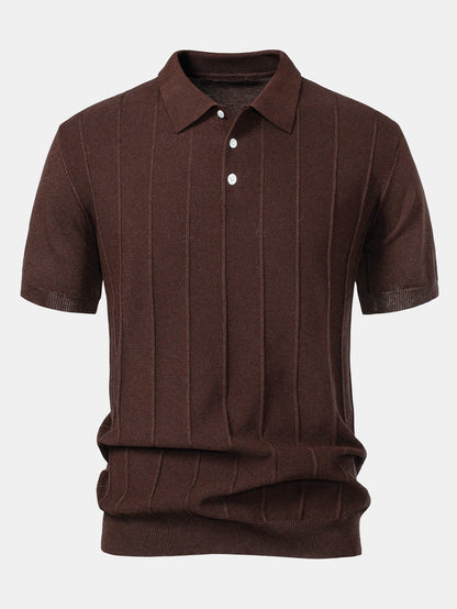 ENZO | Conjunto Polo Jacquard y Pantalón Recto
