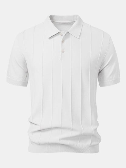 ENZO | Conjunto Polo Jacquard y Pantalón Recto