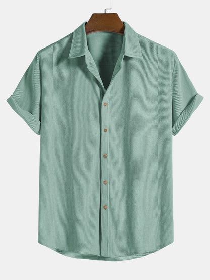 MARCEL | Camisa de Pana de Manga Corta