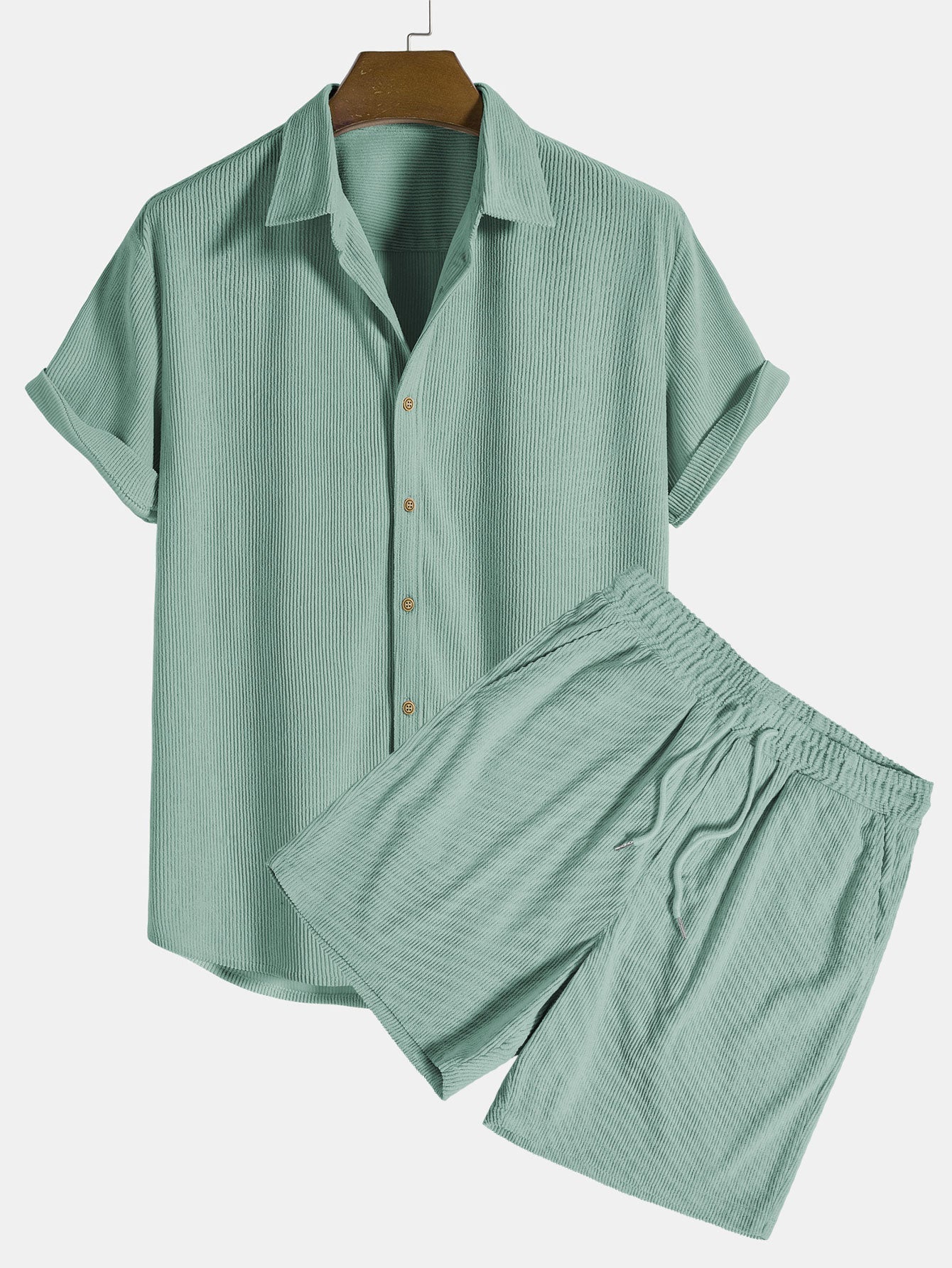 LEÓN | Conjunto Camisa Texturizada y Shorts