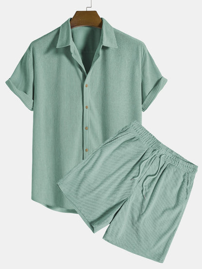 LEÓN | Conjunto Camisa Texturizada y Shorts