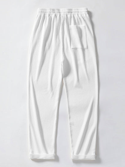 ENZO | Conjunto Polo Jacquard y Pantalón Recto