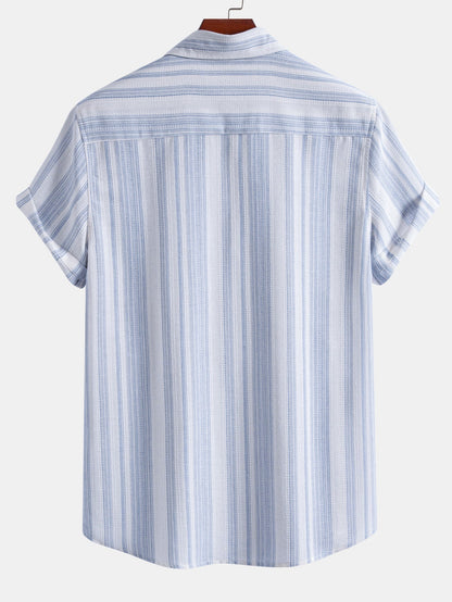 DIEGO | Conjunto Camisa de Rayas y Pantalón de Lino
