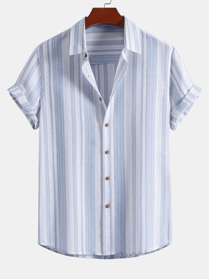 DIEGO | Conjunto Camisa de Rayas y Pantalón de Lino