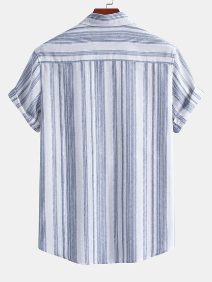 DIEGO | Conjunto Camisa de Rayas y Pantalón de Lino