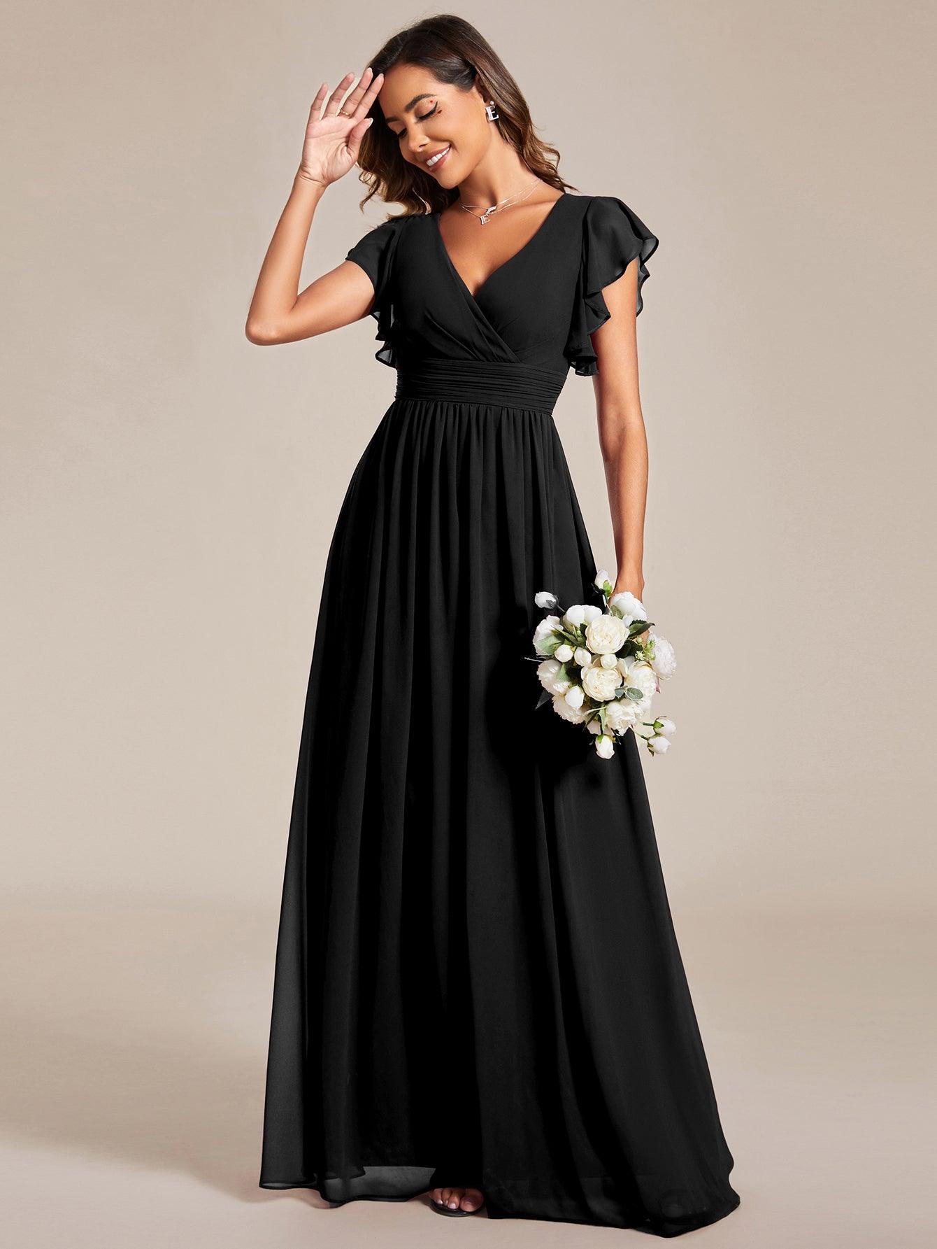LILYANA™ | Vestido de Dama de Honor en Gasa Elegante