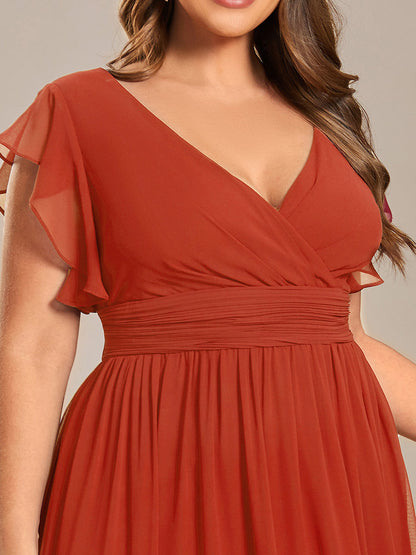 LILYANA™ | Vestido de Dama de Honor en Gasa Elegante