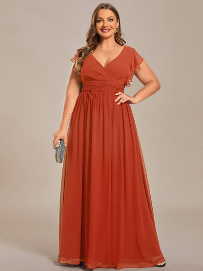 LILYANA™ | Vestido de Dama de Honor en Gasa Elegante