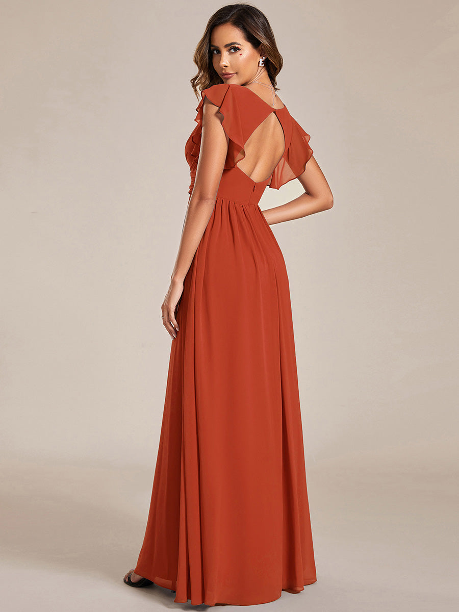 LILYANA™ | Vestido de Dama de Honor en Gasa Elegante