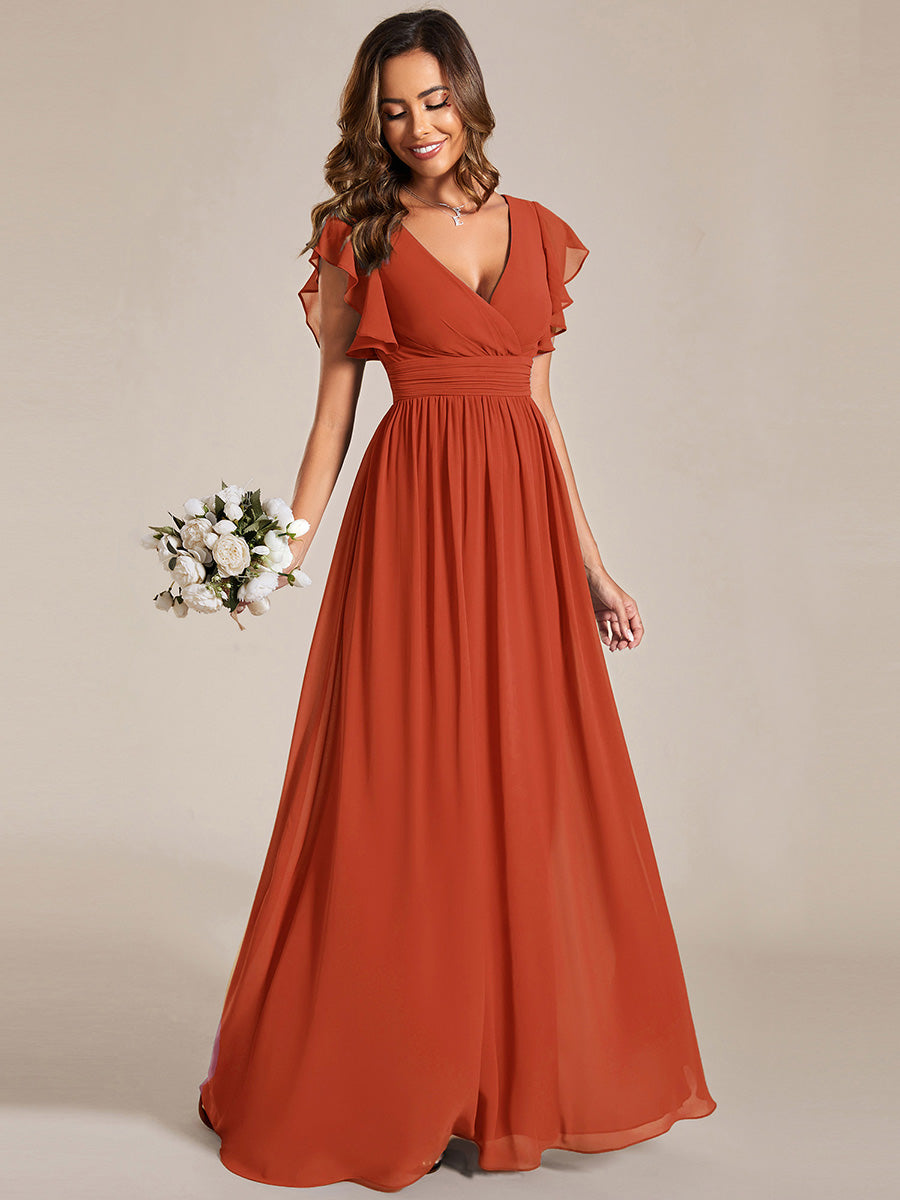 LILYANA™ | Vestido de Dama de Honor en Gasa Elegante