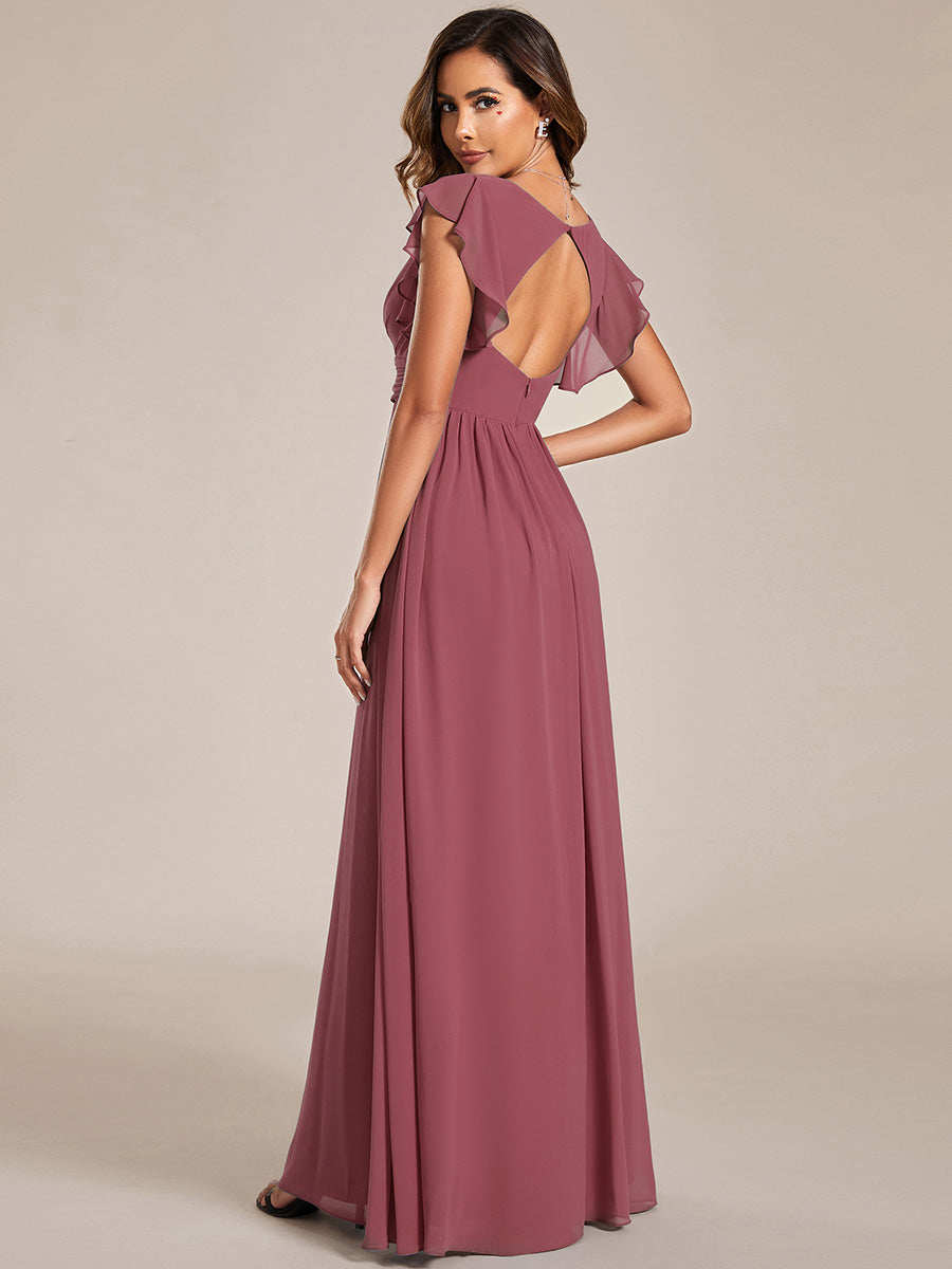 LILYANA™ | Vestido de Dama de Honor en Gasa Elegante