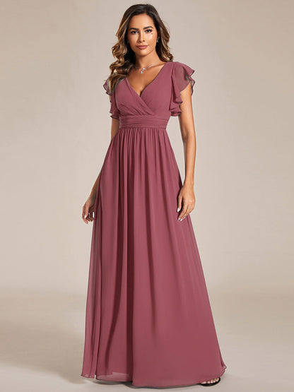 LILYANA™ | Vestido de Dama de Honor en Gasa Elegante