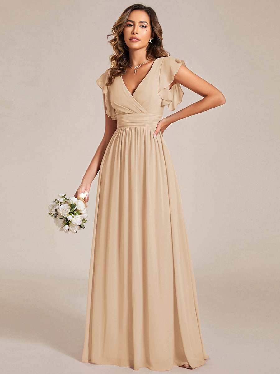 LILYANA™ | Vestido de Dama de Honor en Gasa Elegante