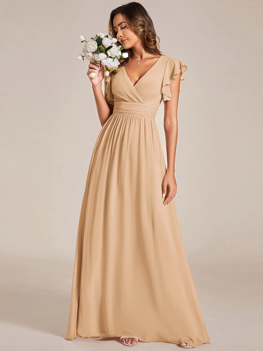 LILYANA™ | Vestido de Dama de Honor en Gasa Elegante