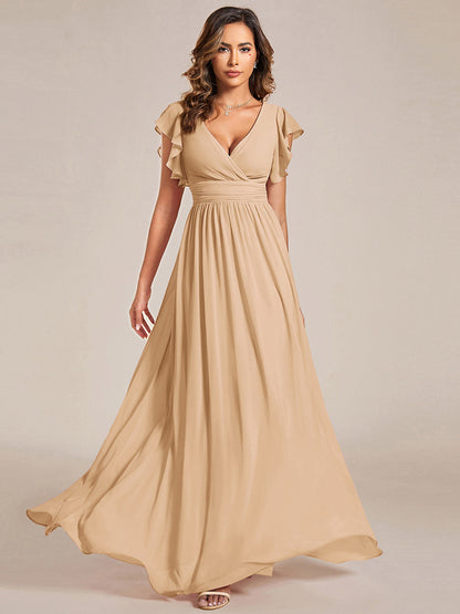 LILYANA™ | Vestido de Dama de Honor en Gasa Elegante