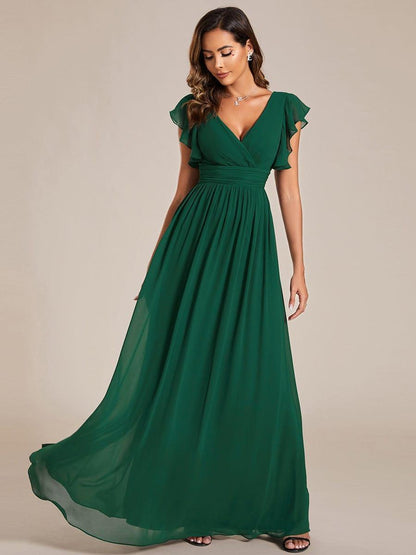 LILYANA™ | Vestido de Dama de Honor en Gasa Elegante