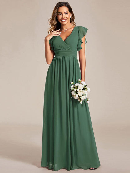 LILYANA™ | Vestido de Dama de Honor en Gasa Elegante