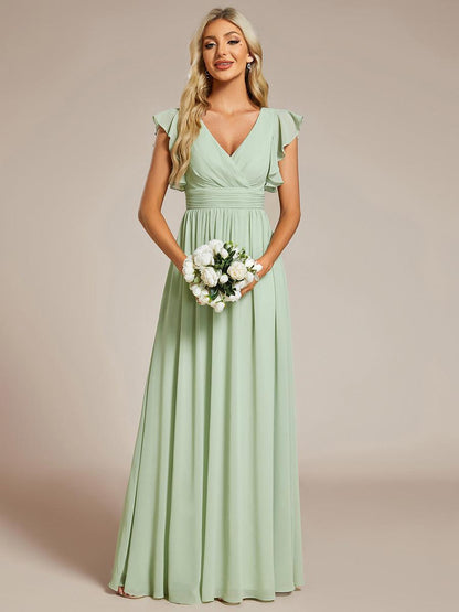 LILYANA™ | Vestido de Dama de Honor en Gasa Elegante
