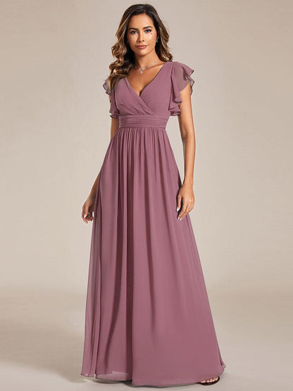 LILYANA™ | Vestido de Dama de Honor en Gasa Elegante
